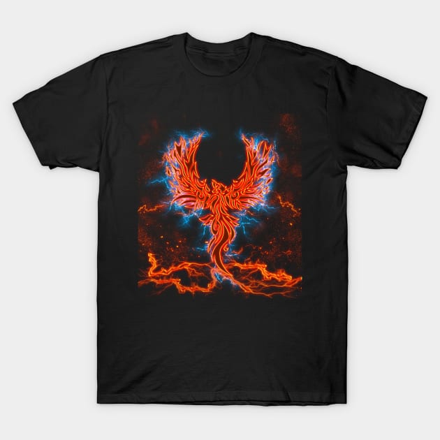 Fenix Lightning Wings T-Shirt by Korvus78